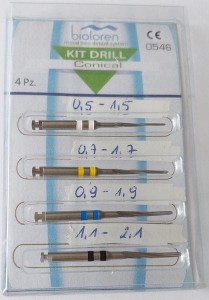DRILL do wkładów stożkowych 4-6%